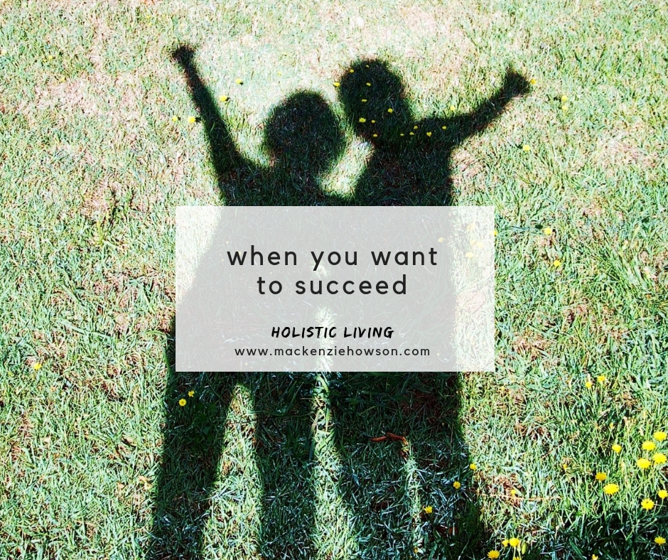 WHEN YOU WANT TO SUCCEED